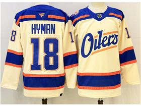 Edmonton Oilers #18 Zach Hyman 2025-26 Third Cream Jersey
