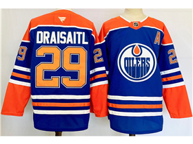 Edmonton Oilers #29 Leon Draisaitl 2024 Royal Blue Jersey