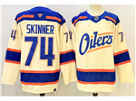 Edmonton Oilers #74 Stuart Skinner 2025-26 Third Cream Jersey