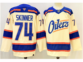 Edmonton Oilers #74 Stuart Skinner 2025-26 Third Cream Jersey
