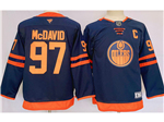 Edmonton Oilers #97 Connor McDavid 2024 Youth Alternate Navy Jersey