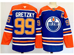 Edmonton Oilers #99 Wayne Gretzky 2024 Royal Blue Jersey