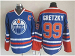 Edmonton Oilers #99 Wayne Gretzky 1987 CCM Vintage Blue Jersey
