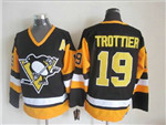 Pittsburgh Penguins #19 Bryan Trottier 1992 Vintage CCM Black/Gold Jersey