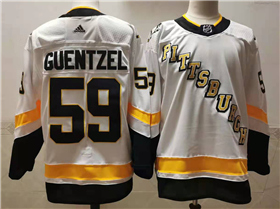 Pittsburgh Penguins #59 Jake Guentzel White 2020/21 Reverse Retro Jersey