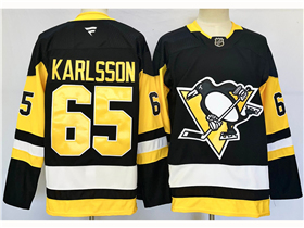 Pittsburgh Penguins #65 Erik Karlsson 2024 Black Jersey