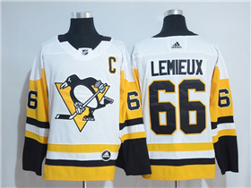 Pittsburgh Penguins #66 Mario Lemieux White Jersey