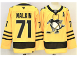 Pittsburgh Penguins #71 Evgeni Malkin 2025-26 Third Gold Jersey