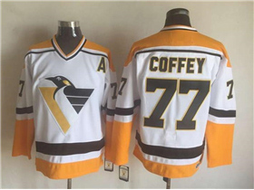 Pittsburgh Penguins #77 Paul Coffey 1996 Vintage CCM White Jersey