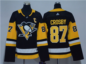 Pittsburgh Penguins #87 Sidney Crosby Women's Black Jersey