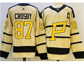 Pittsburgh Penguins #87 Sidney Crosby Cream 2023 Winter Classic Jersey