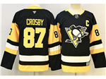 Pittsburgh Penguins #87 Sidney Crosby Youth Black Jersey