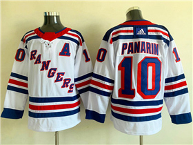 New York Rangers #10 Artemi Panarin White Jersey