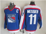 New York Rangers #11 Mark Messier 1977 CCM Throwback Blue Jersey