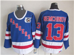 New York Rangers #13 Sergei Nemchinov CCM 75th Blue Jersey