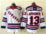 New York Rangers #13 Alexis Lafrenière White Jersey