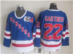 New York Rangers #22 Mike Gartner CCM 75th Blue Jersey