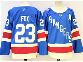 New York Rangers #23 dam Fox 2025-26 Centennial Light Blue Jersey