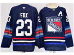 New York Rangers #23 Adam Fox 2024 Navy Alternate Jersey