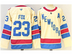 New York Rangers #23 Adam Fox 2025-26 Winter Classic Cream Jersey