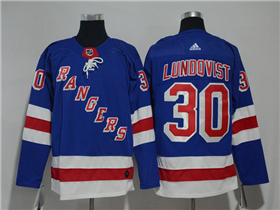 New York Rangers #30 Henrik Lundqvist Home Royal Blue Jersey