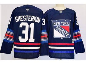 New York Rangers #31 Igor Shesterkin 2024 Navy Alternate Jersey 