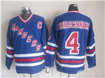 New York Rangers #4 Ron Greschner CCM Royal Blue Heroes of Hockey Alumni Jersey