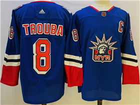 New York Rangers #8 Jacob Trouba Royal Reverse Retro 2.0 Jersey