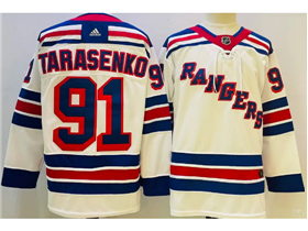 New York Rangers #91 Vladimir Tarasenko White Jersey