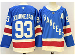 New York Rangers #93 Mika Zibanejad 2025-26 Centennial Light Blue Jersey