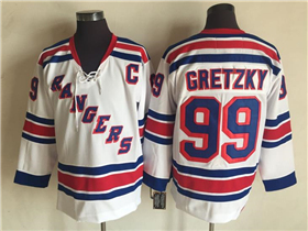 New York Rangers #99 Wayne Gretzky CCM Vintage White Jersey