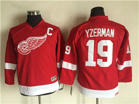 Detroit Red Wings #19 Steve Yzerman Youth CCM Vintage Red Jersey