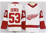 Detroit Red Wings #53 Mortiz Seider 2024 White Jersey