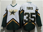 Dallas Stars #35 Marty Turco 2000's CCM Vintage White Jersey