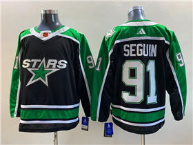 Dallas Stars #91 Tyler Seguin Black Reverse Retro 2.0 Jersey