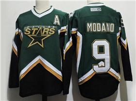 Dallas Stars #9 Mike Modano 2000's CCM Vintage Green Jersey