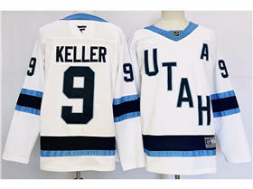 Utah Hockey Club #9 Clayton Keller 2024 White Jersey