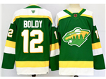 Minnesota Wild #12 Matt Boldy Green Reverse Retro 2.0 Jersey