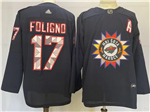 Minnesota Wild #17 Marcus Foligno Navy Native American Heritage Day Jersey