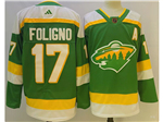 Minnesota Wild #17 Marcus Foligno Green Reverse Retro 2.0 Jersey