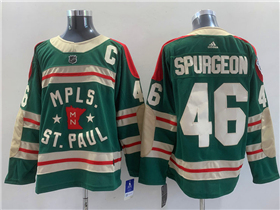 Minnesota Wild #46 Jared Spurgeon Green 2022 Winter Classic Jersey