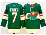 Minnesota Wild #7 Brock Faber 2024 Green Jersey