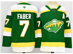 Minnesota Wild #7 Brock Faber Green Reverse Retro 2.0 Jersey