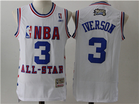 2003 NBA All-Star Game Eastern Conference #3 Allen Iverson White Hardwood Classics Jersey