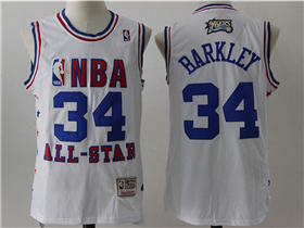 2003 NBA All-Star Game Eastern Conference #34 Charles Barkley White Hardwood Classics Jersey