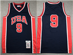 1984 Olympic Team USA #9 Michael Jordan Black Basketball Jersey