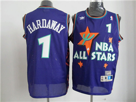 1995 NBA All-Star Game Eastern Conference #1 Anfernee Hardaway Purple Hardwood Classics Jersey