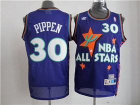 1995 NBA All-Star Game Eastern Conference #30 Scottie Pippen Purple Hardwood Classics Jersey