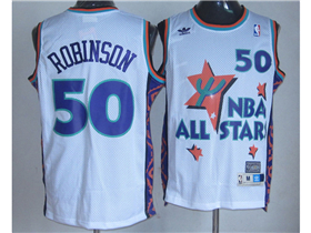 1995 NBA All-Star Game Western Conference #50 David Robinson White Hardwood Classics Jersey