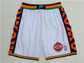 NBA 1995 All Star Game Western Conference White Hardwood Classics Basketball Shorts